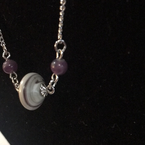 Sarah Cov Purple Necklace - Picture 9 of 10